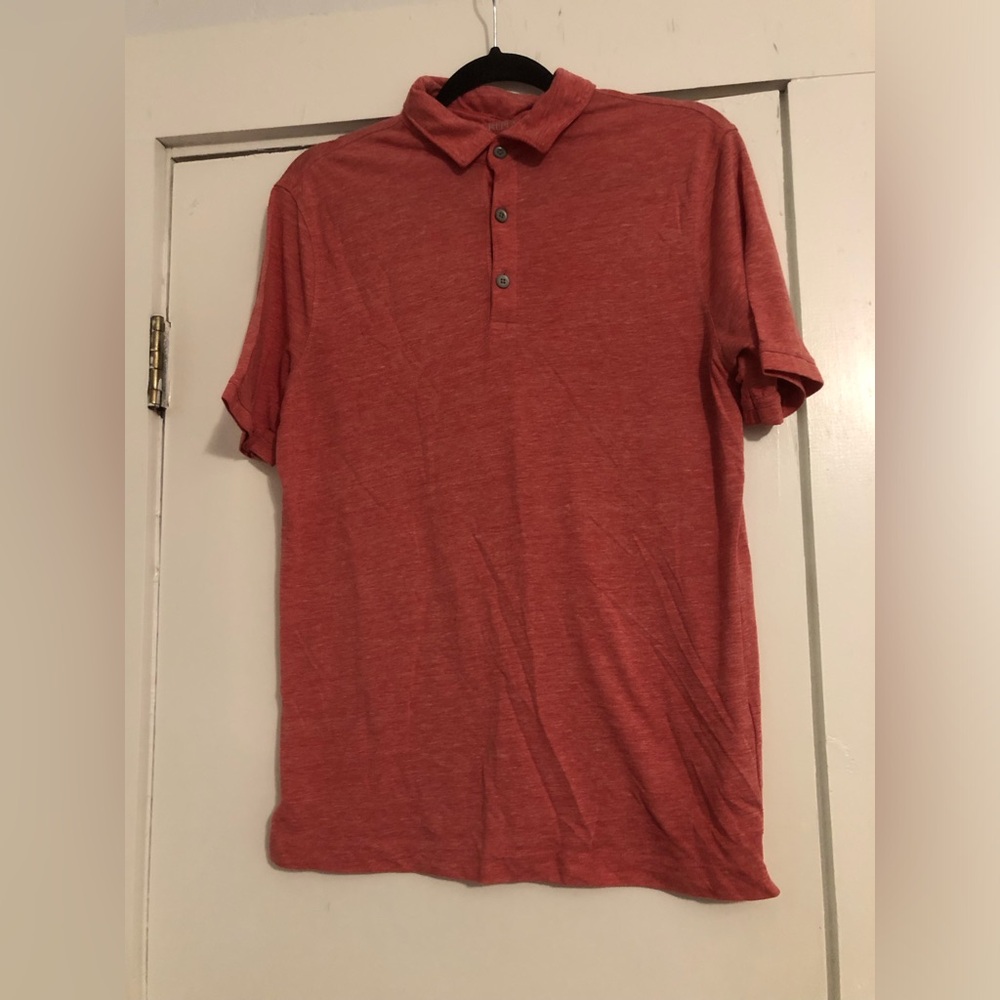 Banana Republic sun washed red Polo